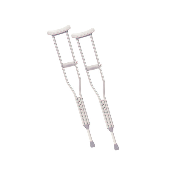 Drive Medical Walking Crutches w/ Underarm Pad & Handgrip, Youth, 1 Pair 10401-1